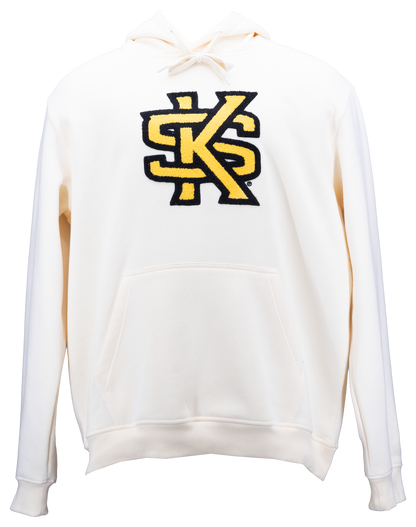 Kennesaw State Owls Bone Chenille Pullover Hoodie