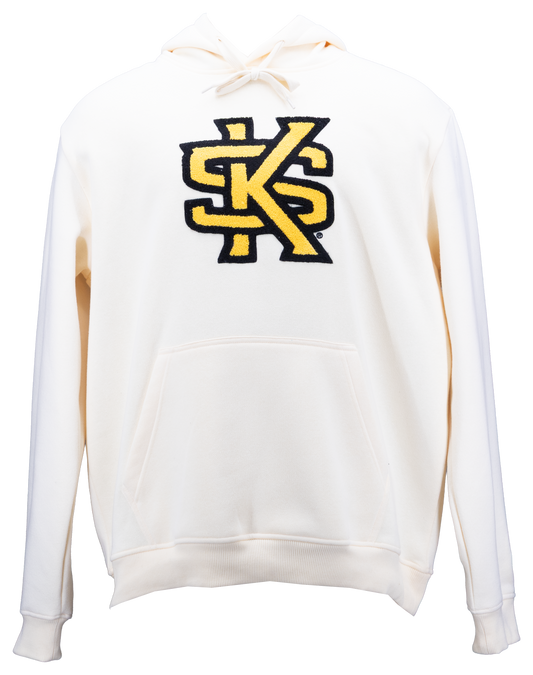 Kennesaw State Owls Bone Chenille Pullover Hoodie