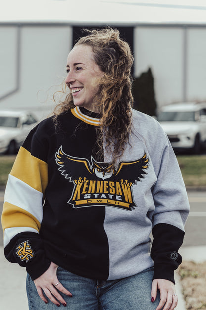Kennesaw State Owls Split Crewneck